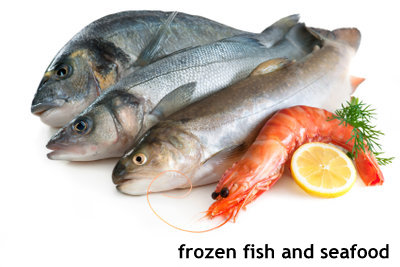 Frozen fish and seafood